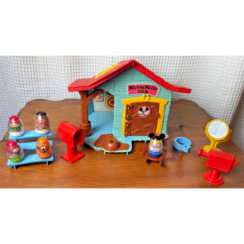Vintage 1976 Hasbro Romper Room Weebles Disney Mickey Mouse Clubhouse Incomplete